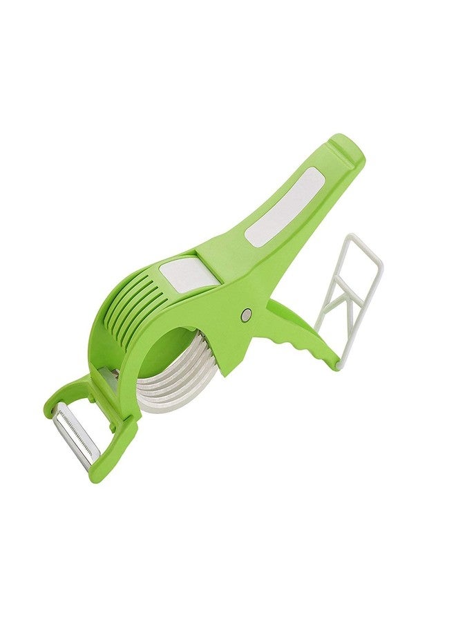Kitchen4U Plastic Veg Cutter and Rice Strainer, 2-Piece, Colour May Vary Colour - Image 3
